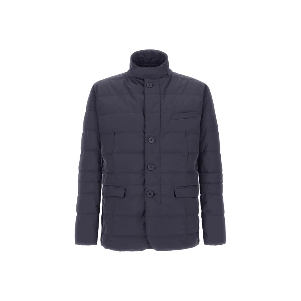 Herno Blue Blazer in 2-Layer Windstopper | Men's Jackets | Coveti