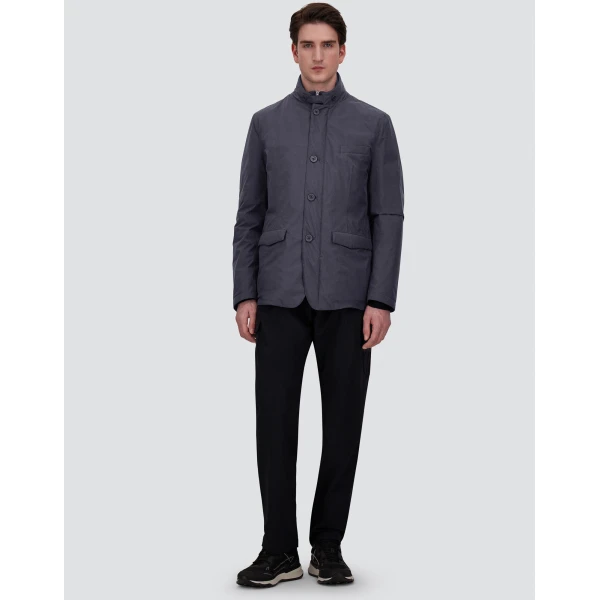 Herno Blue Blazer with Bib in 2-Layer Windstopper | Men's Jackets | Coveti