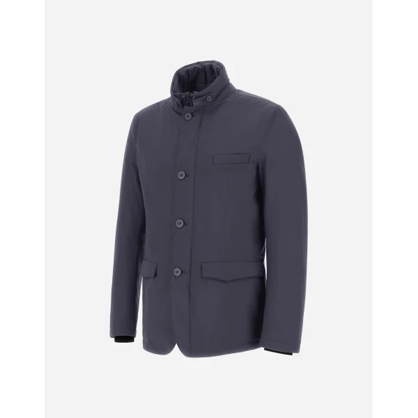 Herno Blue Blazer with Bib in 2-Layer Windstopper | Men's Jackets | Coveti