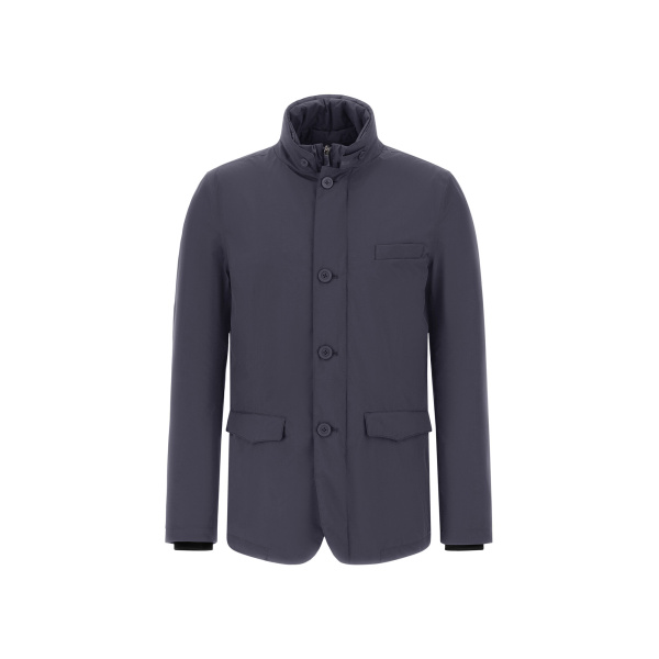 Herno Blue Blazer with Bib in 2-Layer Windstopper | Men's Jackets | Coveti