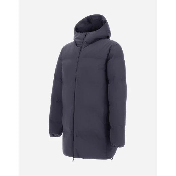 Herno Blue Long Jacket in New Impact | Men's Jackets | Coveti