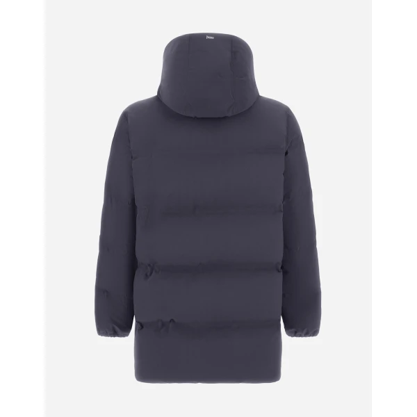 Herno Blue Long Jacket in New Impact | Men's Jackets | Coveti