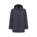 Herno Blue Long Parka in 2-Layer Windstopper | Men's Coats | Coveti