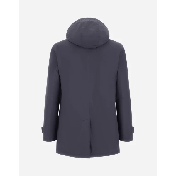 Herno Blue Long Parka in 2-Layer Windstopper | Men's Coats | Coveti