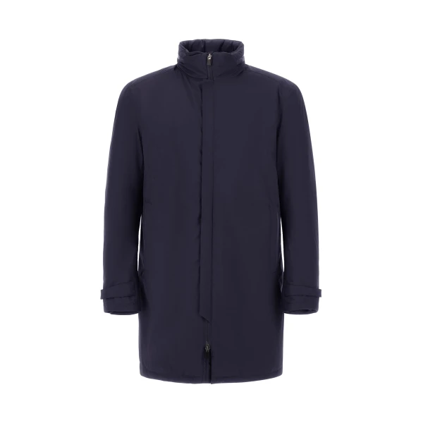 Herno Blue Raincoat in 2-Layer Windstopper | Men's Coats | Coveti