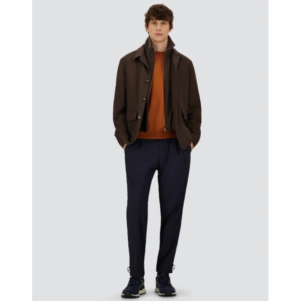 Herno Blue Resort Trousers in Lightweight Stretch Nylon | Men's Trousers | Coveti