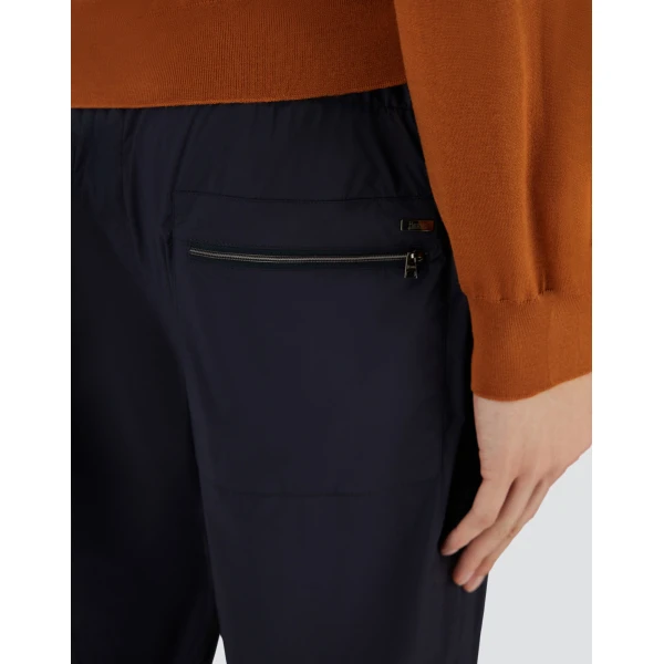 Herno Blue Resort Trousers in Lightweight Stretch Nylon | Men's Trousers | Coveti