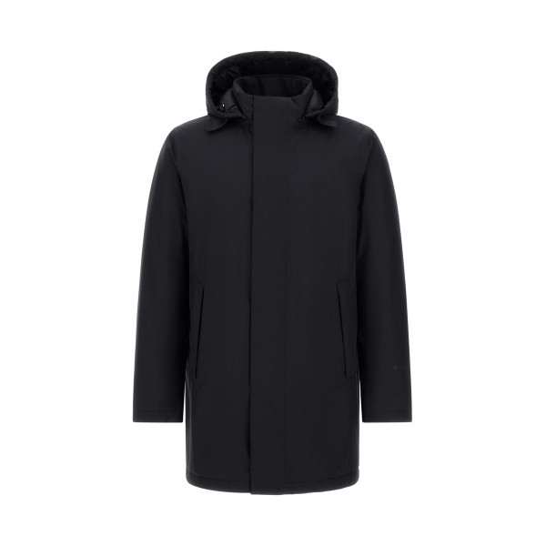 Herno Blue Short Parka in 2-Layer Gore-Tex® | Men's Coats | Coveti