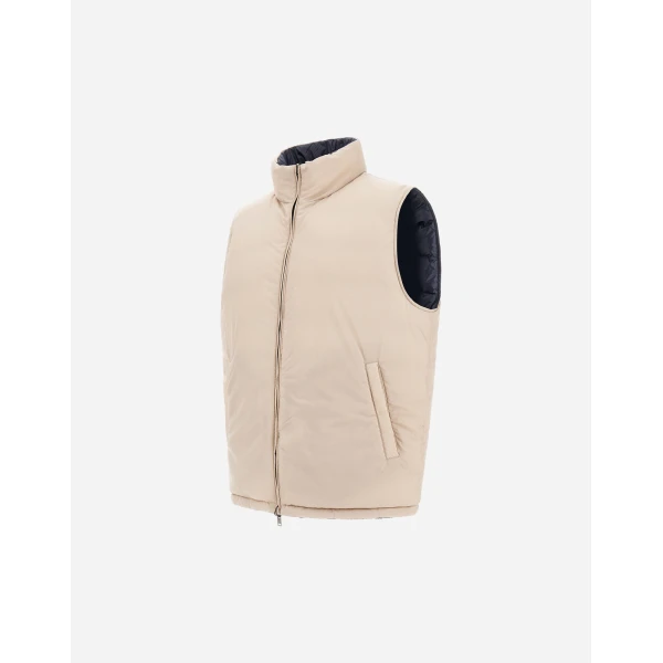Herno Blue and Chantilly Vest in Nylon Ultralight | Men's Jackets | Coveti