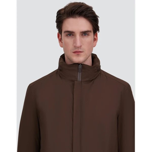Herno Brown Raincoat in 2-Layer Windstopper | Men's Coats | Coveti