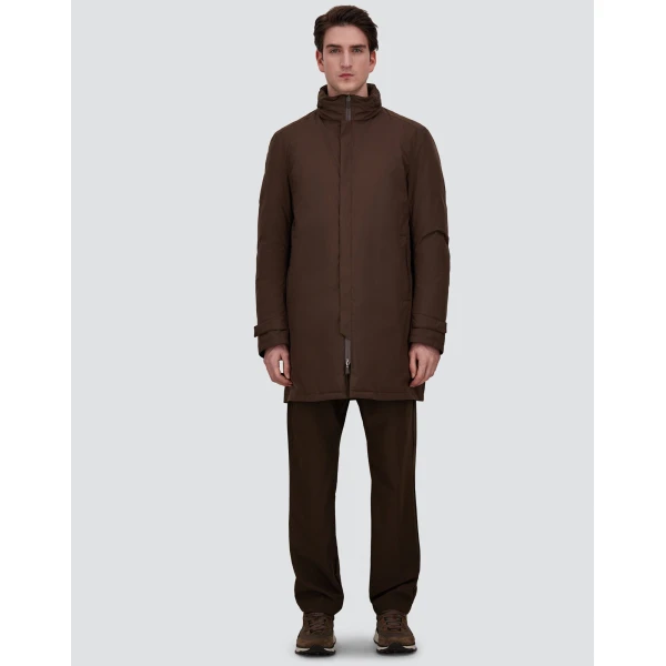 Herno Brown Raincoat in 2-Layer Windstopper | Men's Coats | Coveti