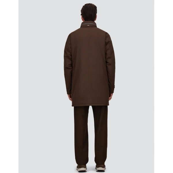 Herno Brown Raincoat in 2-Layer Windstopper | Men's Coats | Coveti