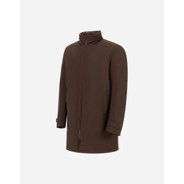 Herno Brown Raincoat in 2-Layer Windstopper | Men's Coats | Coveti