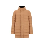 Herno Camel Carcoat in Cashmere, Silk and Monogram | Men's Coats | Coveti