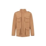 Herno Camel Resort Field Jacket in Bouclé Wool and Technical Stretch Fabric | Men's Jackets | Coveti