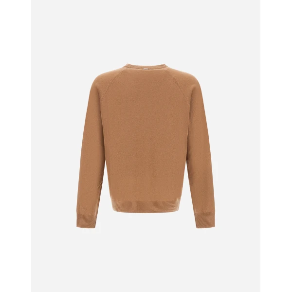 Herno Camel Sweater in Cashmere | Men's Knitwear | Coveti