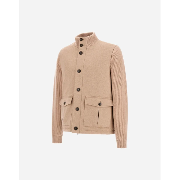 Herno Cashmere and Mohair Cloth Jacket in Chantilly | Men's Jackets | Coveti