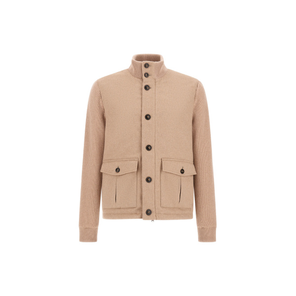Herno Cashmere and Mohair Cloth Jacket in Chantilly | Men's Jackets | Coveti