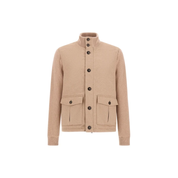Herno Cashmere and Mohair Cloth Jacket in Chantilly | Men's Jackets | Coveti