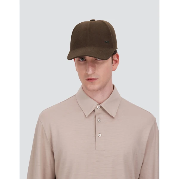 Herno Casual Wool Baseball Cap in Light Military | Men's Hats | Coveti