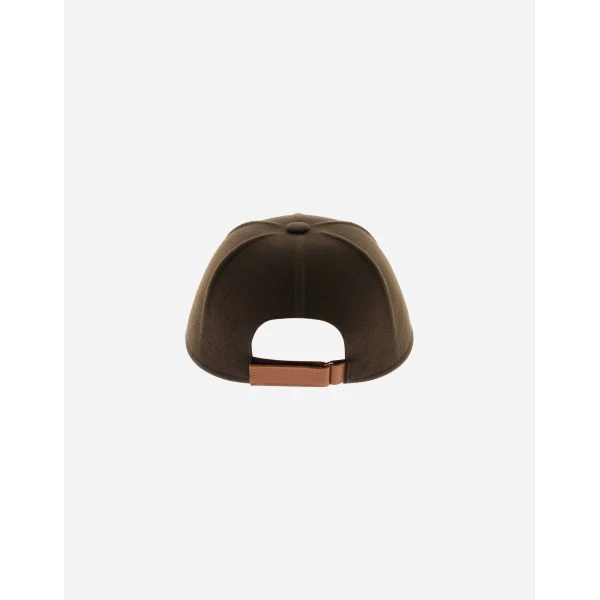 Herno Casual Wool Baseball Cap in Light Military | Men's Hats | Coveti