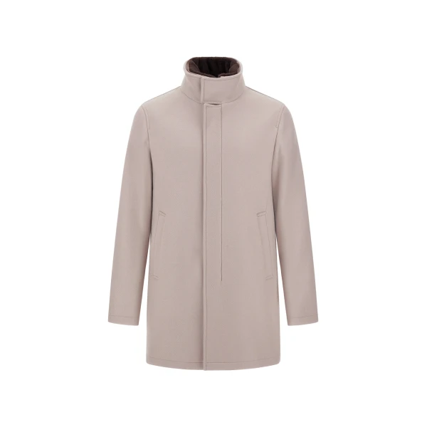 Chantilly Coat in Ecowool and Light Faux Fur