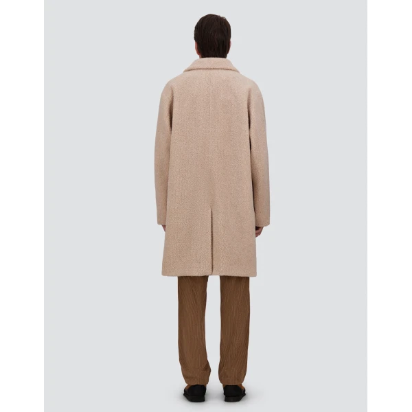 Herno Chantilly Coat in Melange Teddy | Men's Coats | Coveti