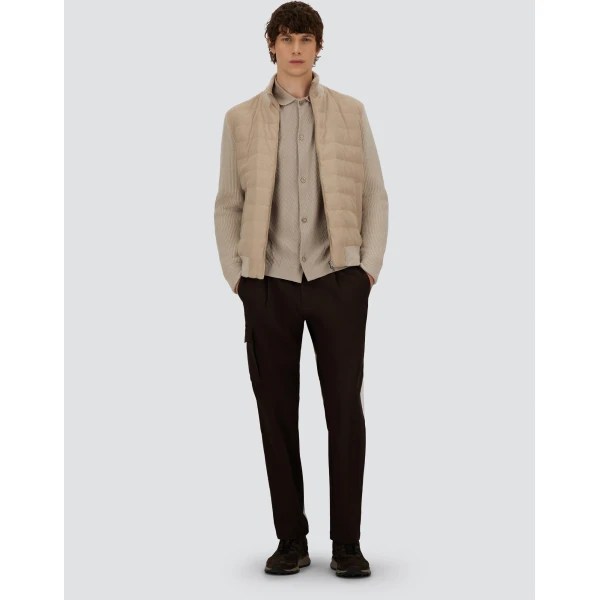 Herno Chantilly Resort Jacket in Wool-Blend Melange Flannel | Men's Jackets | Coveti