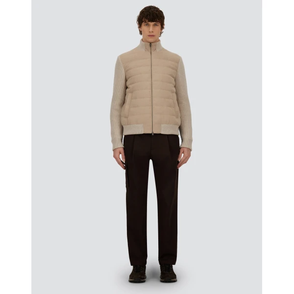 Herno Chantilly Resort Jacket in Wool-Blend Melange Flannel | Men's Jackets | Coveti