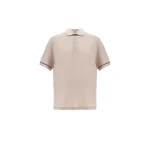 Herno Chantilly Resort Short-Sleeve Polo Shirt in Wool Jersey with a Shiny Finish | Men's T-Shirts and Polos | Coveti