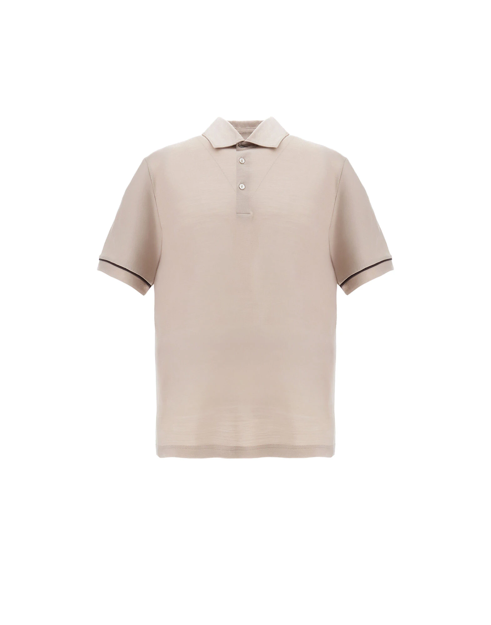 Herno Chantilly Resort Short-Sleeve Polo Shirt in Wool Jersey with a Shiny Finish Herno Chantilly Resort Short-Sleeve Polo Shirt in Wool Jersey with a Shiny Finish | Men's T-Shirts and Polos | Coveti