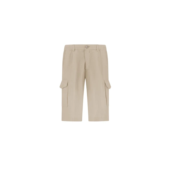 Chantilly Resort Shorts in Fade-Effect Linen