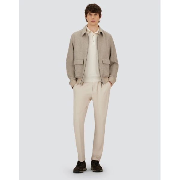 Herno Chantilly Resort Trousers in Cashmere and Silk | Men's Trousers | Coveti