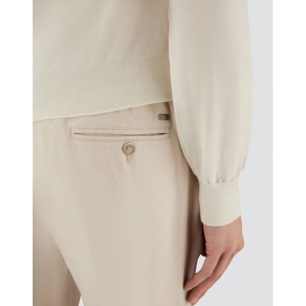 Herno Chantilly Resort Trousers in Cashmere and Silk | Men's Trousers | Coveti