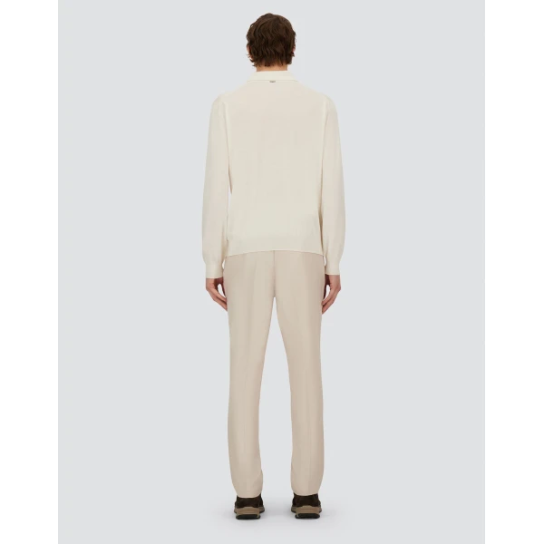 Herno Chantilly Resort Trousers in Cashmere and Silk | Men's Trousers | Coveti