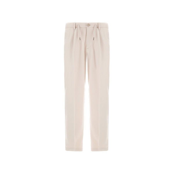 Herno Chantilly Resort Trousers in Cashmere and Silk | Men's Trousers | Coveti