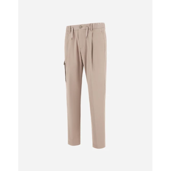 Herno Chantilly Resort Trousers in Stretch Cotton | Men's Trousers | Coveti