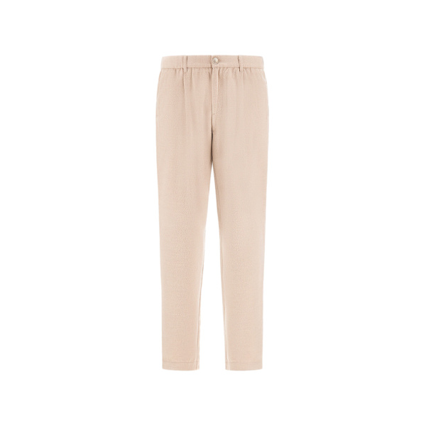 Herno Chantilly Resort Trousers in Wool-Blend Melange Flannel | Men's Trousers | Coveti