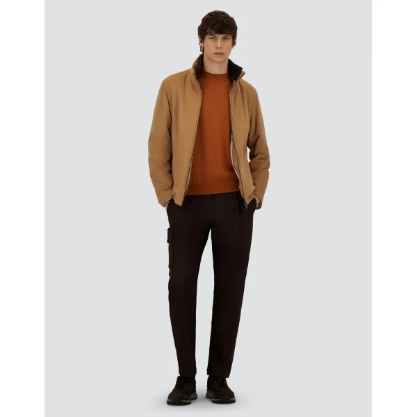 Herno Copper Resort Sweater in Wool and Silk | Men's Knitwear | Coveti