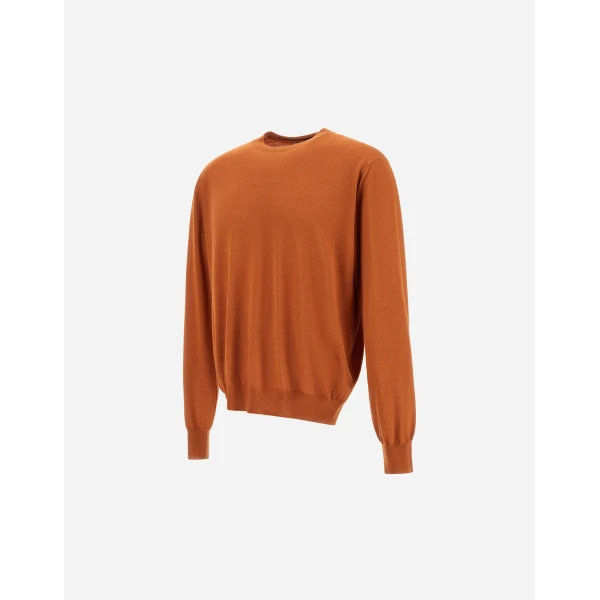 Herno Copper Resort Sweater in Wool and Silk | Men's Knitwear | Coveti