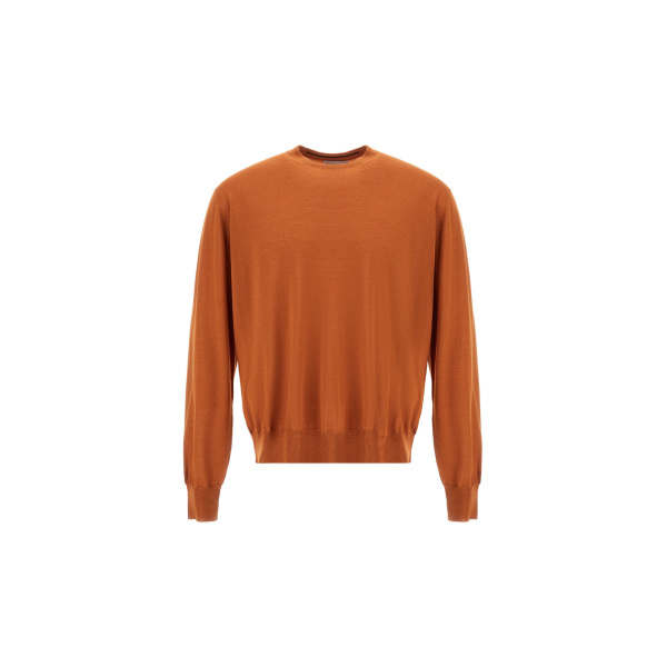 Herno Copper Resort Sweater in Wool and Silk | Men's Knitwear | Coveti