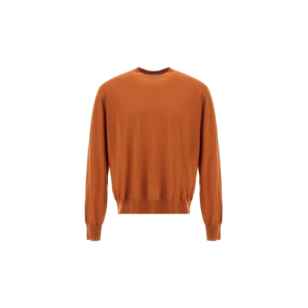 Copper Resort Sweater in Wool and Silk