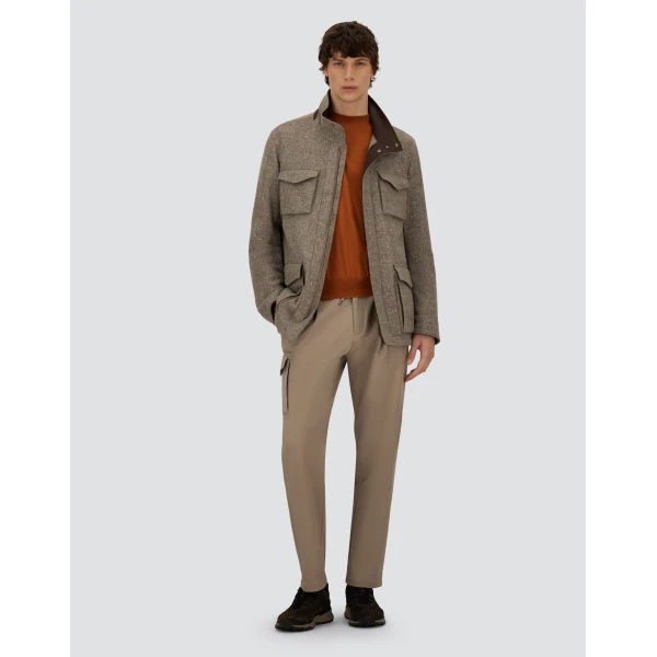 Herno Copper Resort T-Shirt in Wool and Silk Knit | Men's T-Shirts and Polos | Coveti