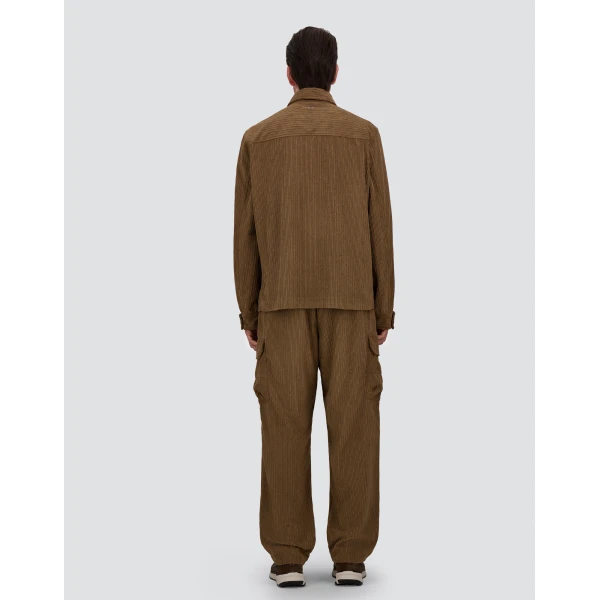 Herno Corduroy Cargo Trousers in Light Military | Men's Trousers | Coveti