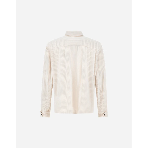 Herno Corduroy Shacket in Ivory | Men's Jackets | Coveti