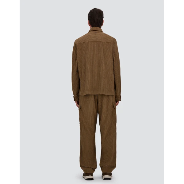 Herno Corduroy Shacket in Light Military | Men's Jackets | Coveti