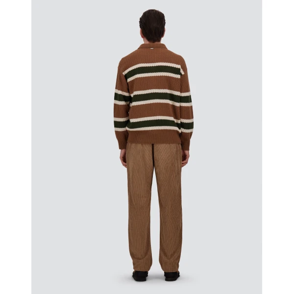Herno Corduroy Trousers in Camel | Men's Trousers | Coveti