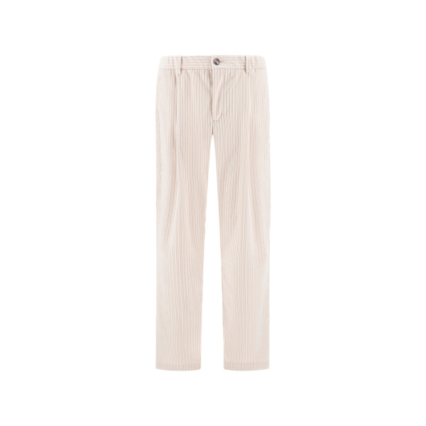 Herno Corduroy Trousers in Ivory | Men's Trousers | Coveti
