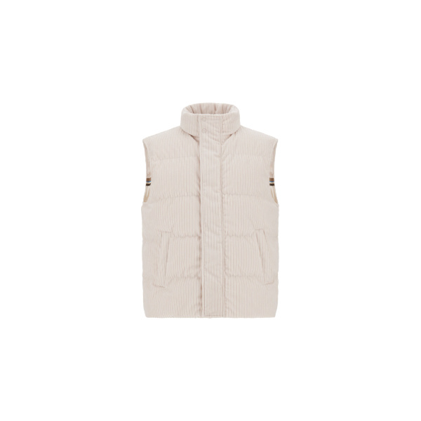 Herno Corduroy Vest in Ivory | Men's Jackets | Coveti