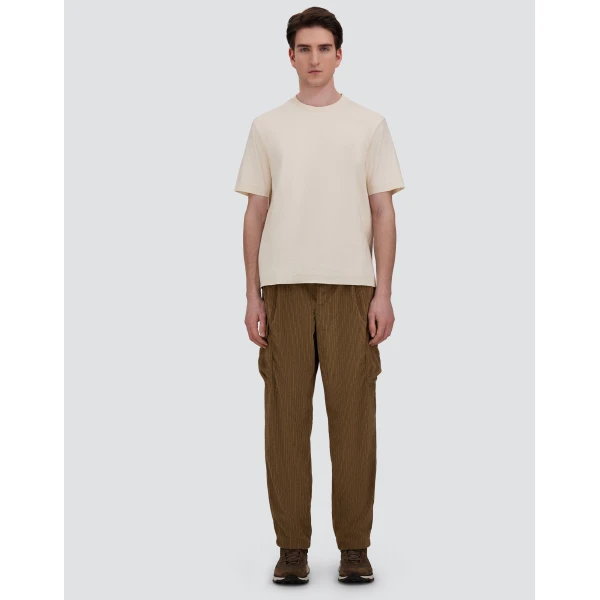 Herno Cotton and Cashmere Double Piqué T-Shirt in White | Men's T-Shirts and Polos | Coveti